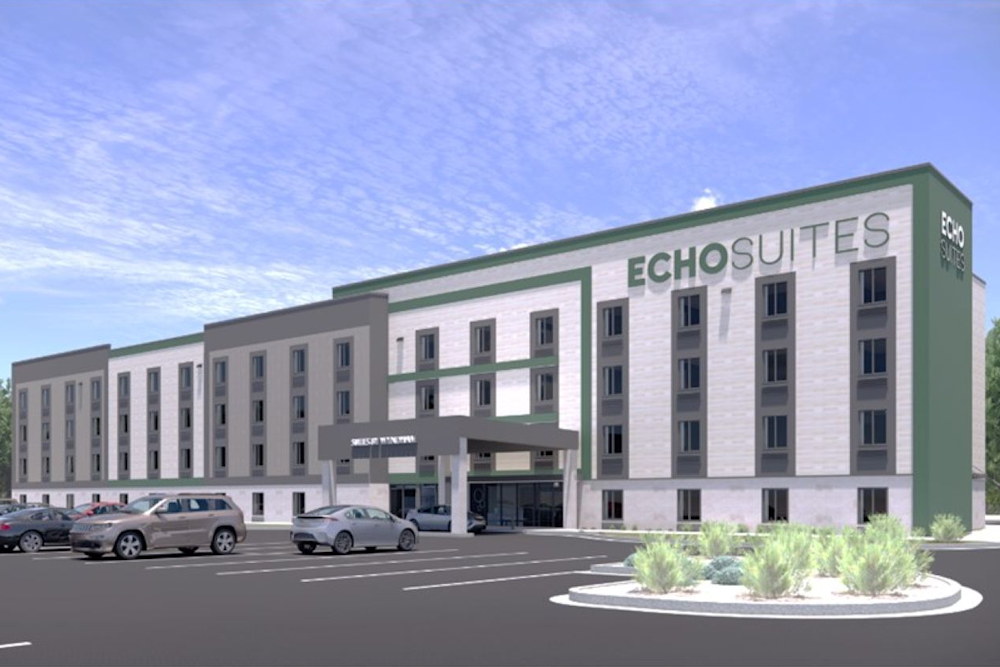 Echo Suites Hotel Rendering- Facade